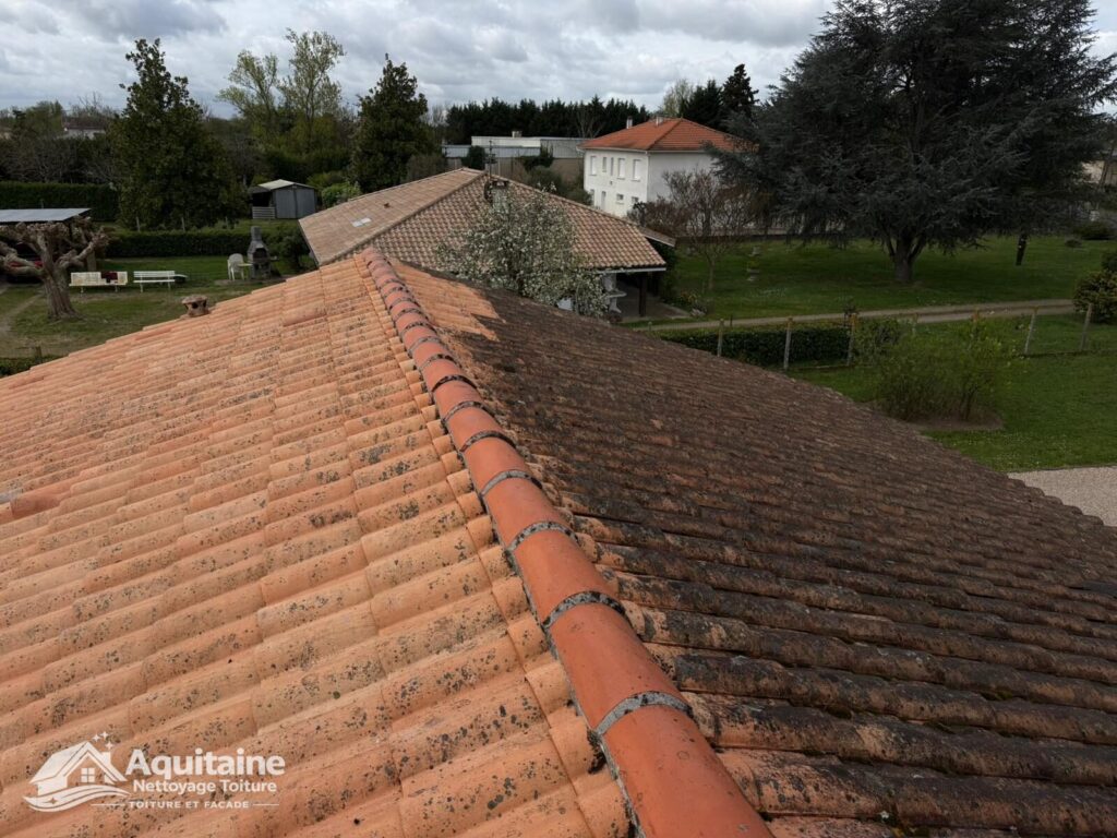 Nettoyage gouttières à Libourne - Aquitaine Nettoyage Toiture